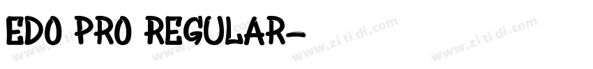 Edo Pro Regular字体转换